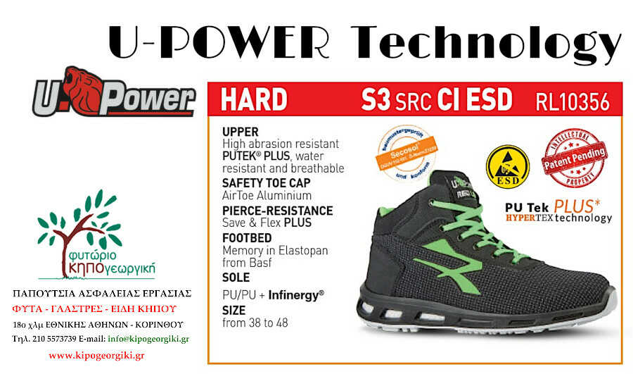 Upower HARD S3 CI ESD SRC Τεχνολογία